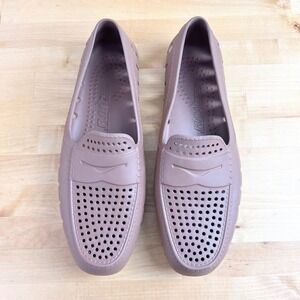 Floafers Mens Brown EVA Foam Waterproof Penny Loafer Driver Shoes Size 11